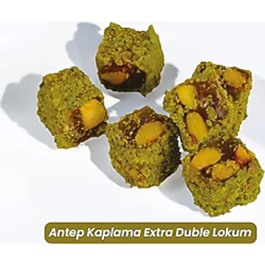 Hacı Cevdet Efendi Antep Fıstıklı Duble Antep Kaplamalı Lokum - 1000 gr