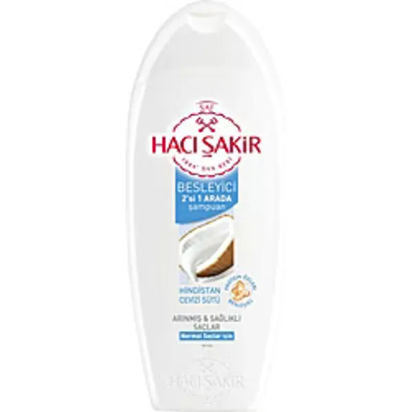 Hacı Şakir Hindistan Cevizi Normal Saç 2'si 1 arada 500 ml Şampuan