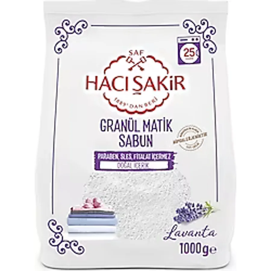 Hacı Şakir Lavanta Kokulu Granül Matik Sabun 1000 gr