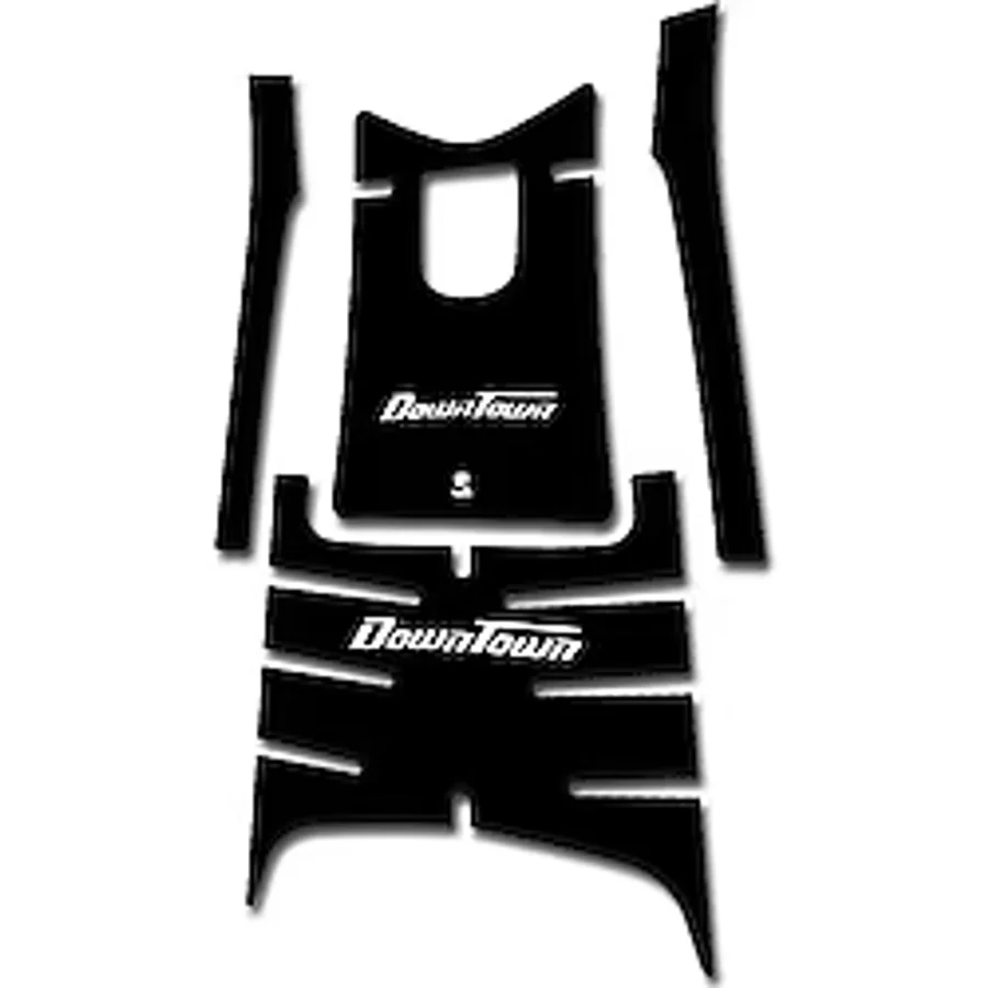 hades motosiklet aksesuarları Kymco Downtown Uyumlu Piano Black Tank Pad Seti