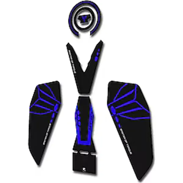 Hades Yamaha Mt-07 2025 Uyumlu Tank Pad Seti Mavi Depo Koruma