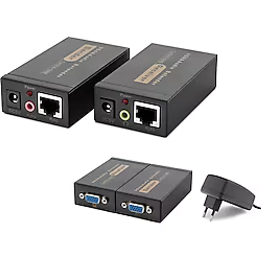 Hadron Hdx1318 100M Vga + Audio Extender 1920x1440 @ 60Hz Siyah