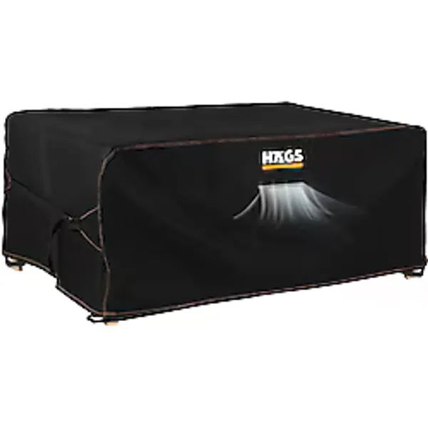 Haegs Bahçe Mobilyası Örtüsü, 250-210-90cm, Ağır Hizmet Oxford Kumaş, Su Geçirmez, Dış Mekan Veranda Masa Örtüsü, Havalandırmalı Masa ve Sandalye Koruma Kılıfı - Gri