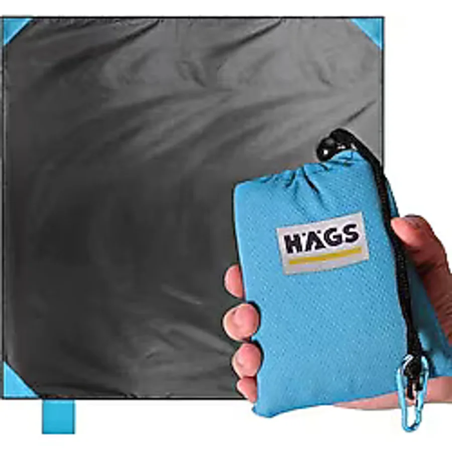 Haegs Cep Yer Örtüsü, Piknik Örtüsü Kamp Matı, Plaj Yer Örtüsü, Su Geçirmez, Kum Tutmaz, Hızlı Kurur, Hafif, Katlanabilir Ince Zemin Örtüsü Outdoor Açık Hava Kamp Yürüyüş Seyahat İçin - El Askıl