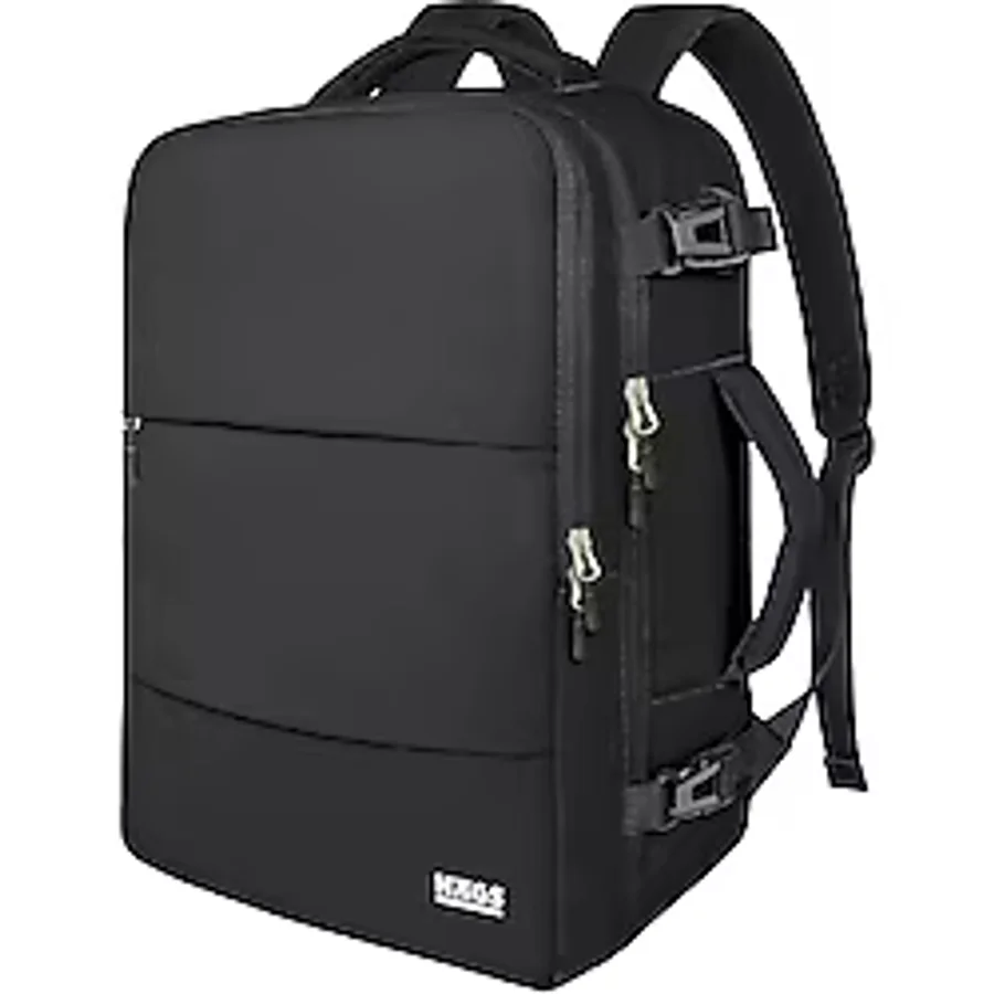 HAEGS Haegs Laptop Sırt Çantası, Seyahat Çantası Hafif El Çantası Küçük Bavul Valiz, Uçak Onaylı Bagaj Çantası, Erkek Ve Bayan İçin, 15.6 Inç Notebook Dizüstü Bilgisayar Macbook Laptop Çantası
