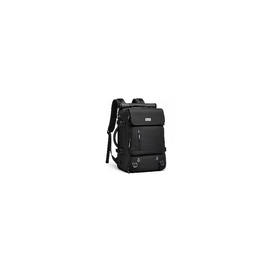 Haegs Seyahat Sırt Çantası, 3in1 Dönüştürülebilir, El Bavulu, Kadınlar ve Erkekler için Uçak Onaylı Ayakkabı Bölmeli, Multi Cepli Organizer Sırt ve El Çantası, Siyah