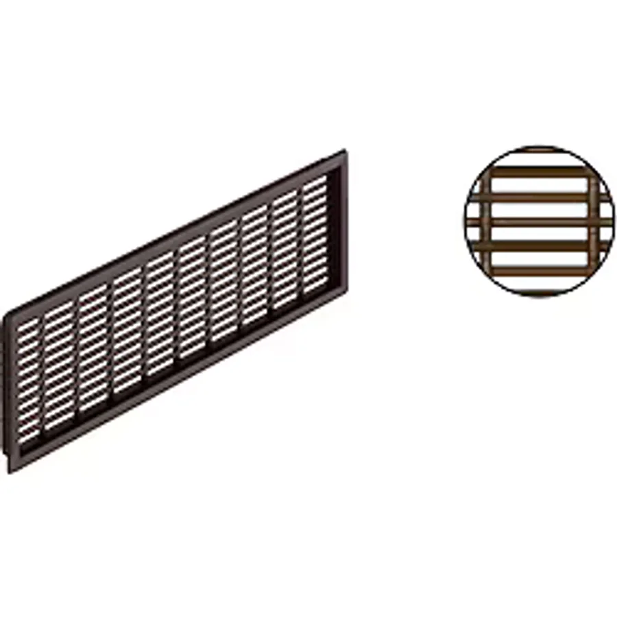 Hafele Havalandırma Menfezi Plastik 175X41MM, Kahve Renk