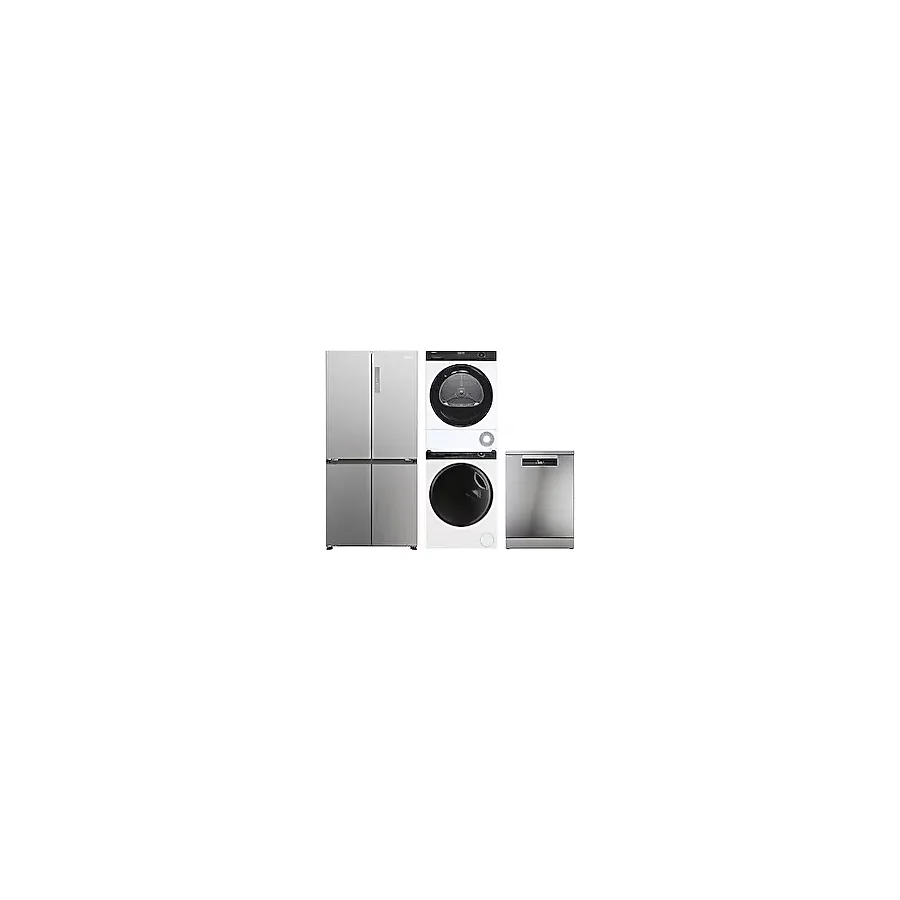 Haier 4'lü Beyaz Eşya Seti (hcr3818enmm-hw100-b14959nu1-hd100-a2939e-tr-xf 6b2m3px)