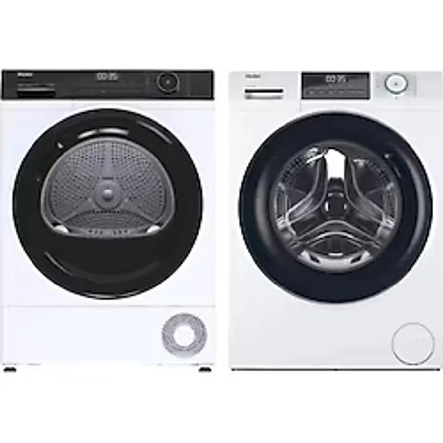 Haier Hw100-Bp14929a-S Çamaşır Makinesi-Hd100-A2939e-Tr 10 Kg Wi-Fi + Bluetooth Bağlantılı Isı Pompalı Kurutma Makinesi 10 Kg