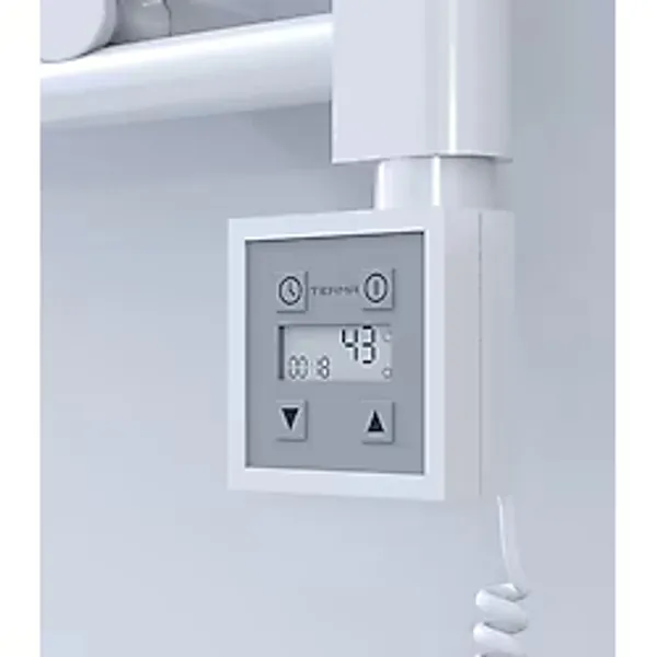 Haiti Elektrikli Havlupan 600x1500 Düz Beyaz Parlak (KTX3 Termostat) 1000 Watt Spiral Kablolu