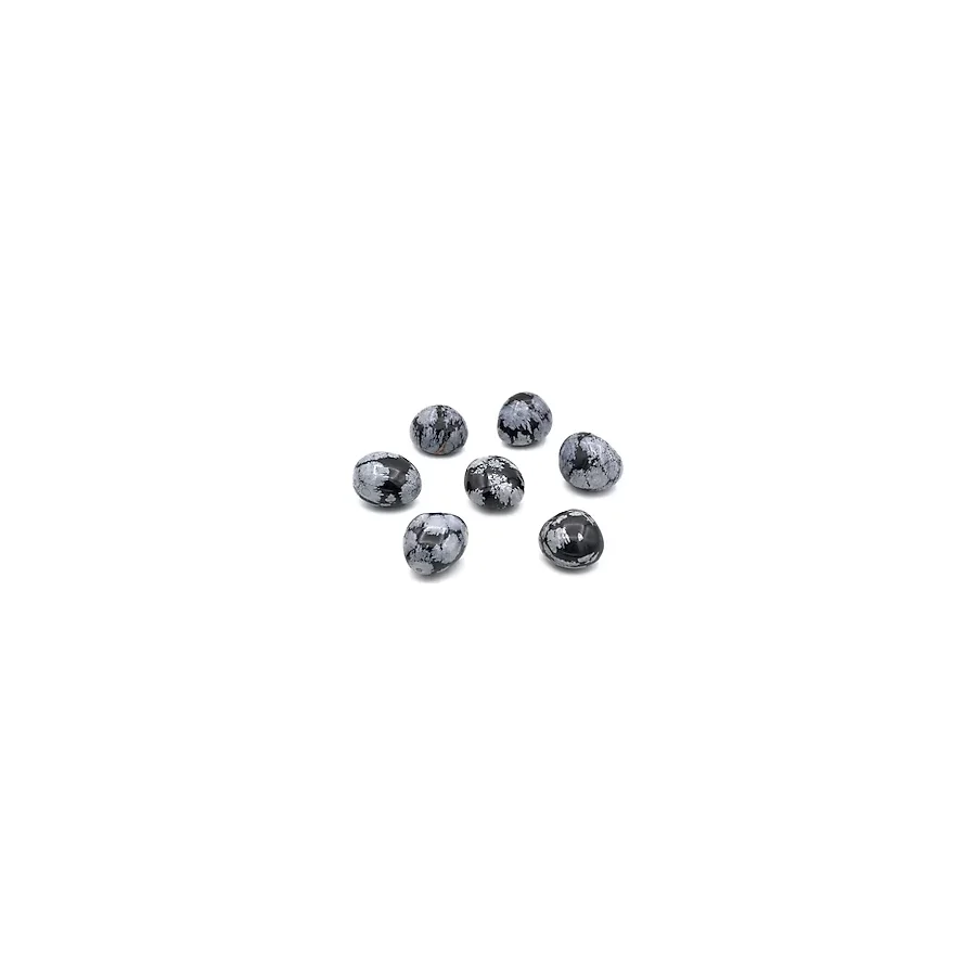 Hakiki Tamburlu Doğal Kar Tanesi Obsidyen Kaya Parçası 1.Kalite