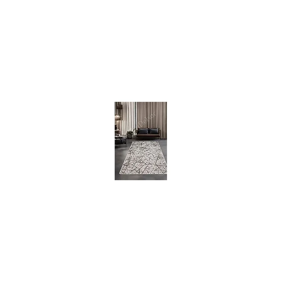 Halı Vizon Cool Karo Yıkanabilir Kaymaz Kesme Ince Yolluk Kilim Salon Halısı Modelleri Çok Renkli