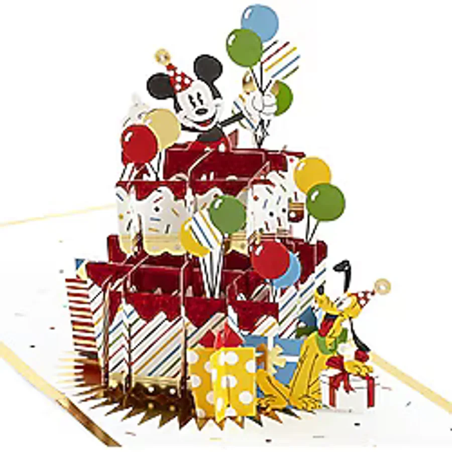 Hallmark İmza Kağıt Wonder Pop Up Doğum Günü Kartı (Disney Mickey Mouse ve Arkadaşları)