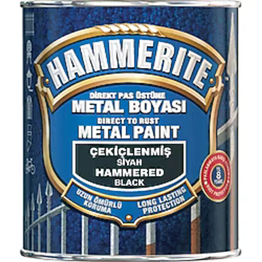 Hammerite Çekiçlenmiş Metal Boyası Siyah