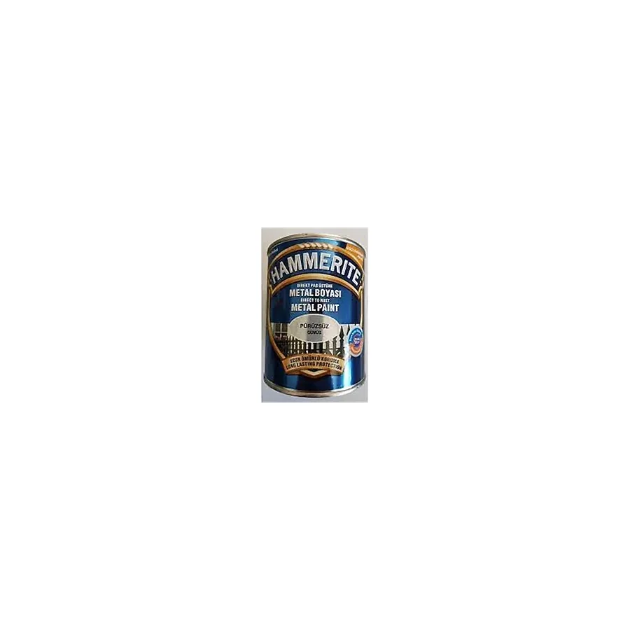HAMMERİTE METAL BOYASI DÜZ GÜMÜŞ 0,75 LT