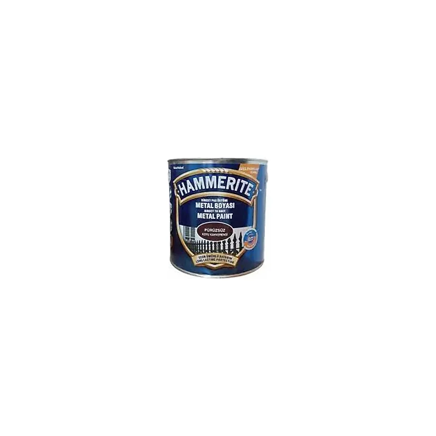 HAMMERİTE METAL BOYASI DÜZ K.KAHVERENGİ 0,75 LT