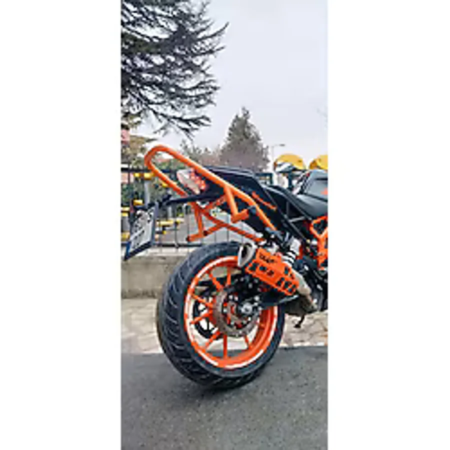 Hamza Motors KTM Duke 125 Uyumlu Arka Koruma Demiri 2021-2023 Model Turuncu