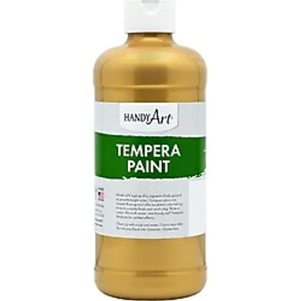 Handy Art Tempera Paint 16 oz, Metalik Altın, 231-162