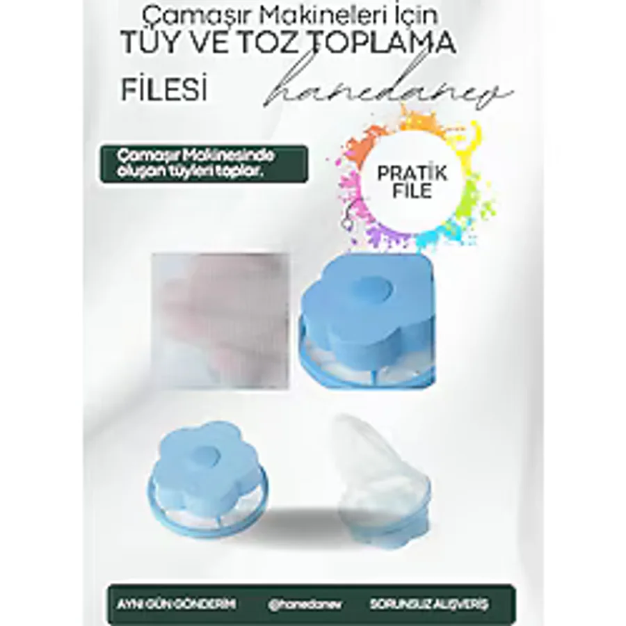 Hanedanev Tüy Ve Toz Toplama Filesi Çamaşır Makinesi Tüy Ve Toz Toplama Topu 1 Adet