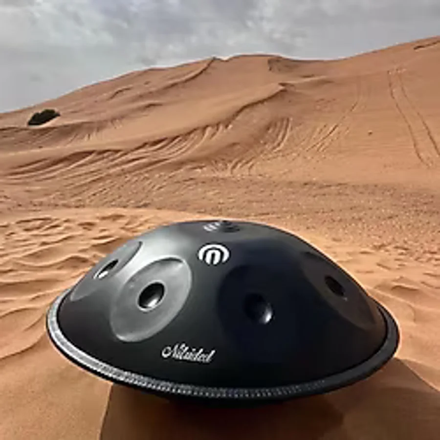 Hang Drum Handpan Space Drum Nitrided Siyah Steel Drum 9 Tonlu 22 Inç