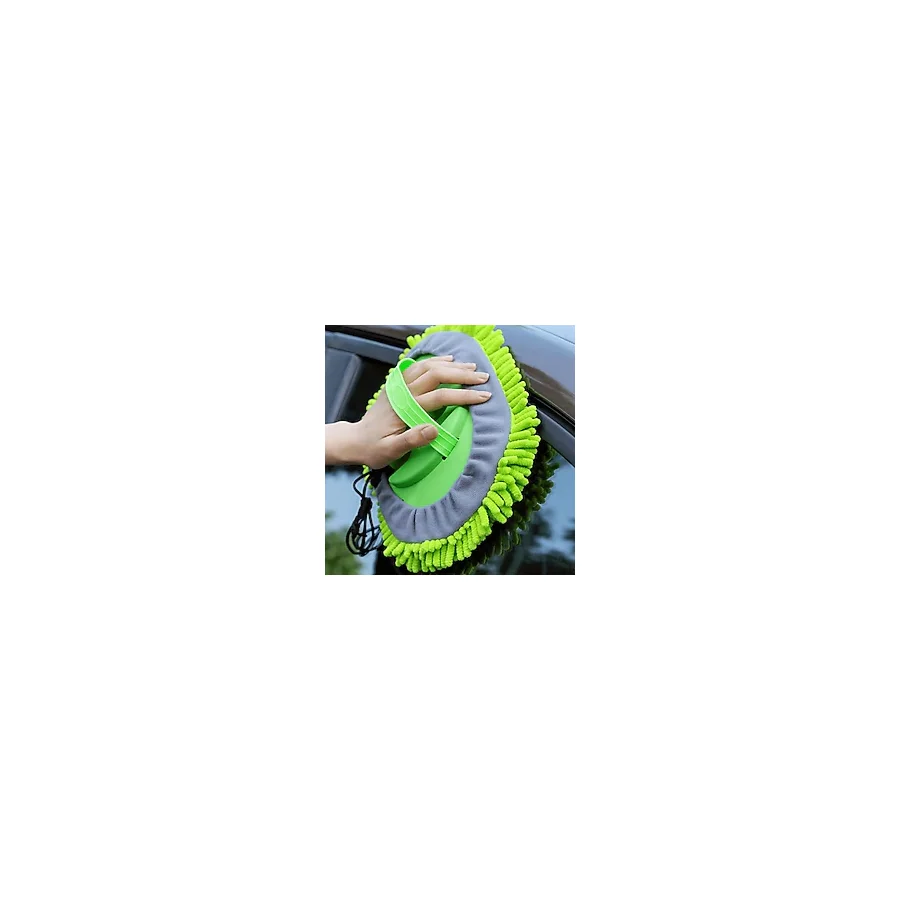 Hannah Mikrofiber Araba Yıkama Fırçası Mop Paspas Temizleme Uzun Saplı Detaylı Çiziksiz