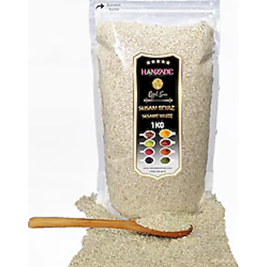 Hanzade Bitkisel Beyaz Susam 1 kg