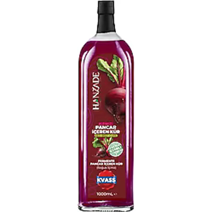 Hanzade Bitkisel Kvass Fermente Kırmızı Pancar 1 lt
