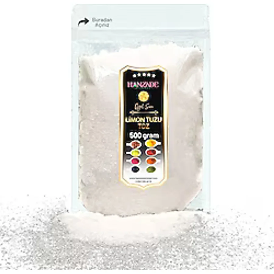Hanzade Bitkisel Toz Limon Tuzu 500 gr