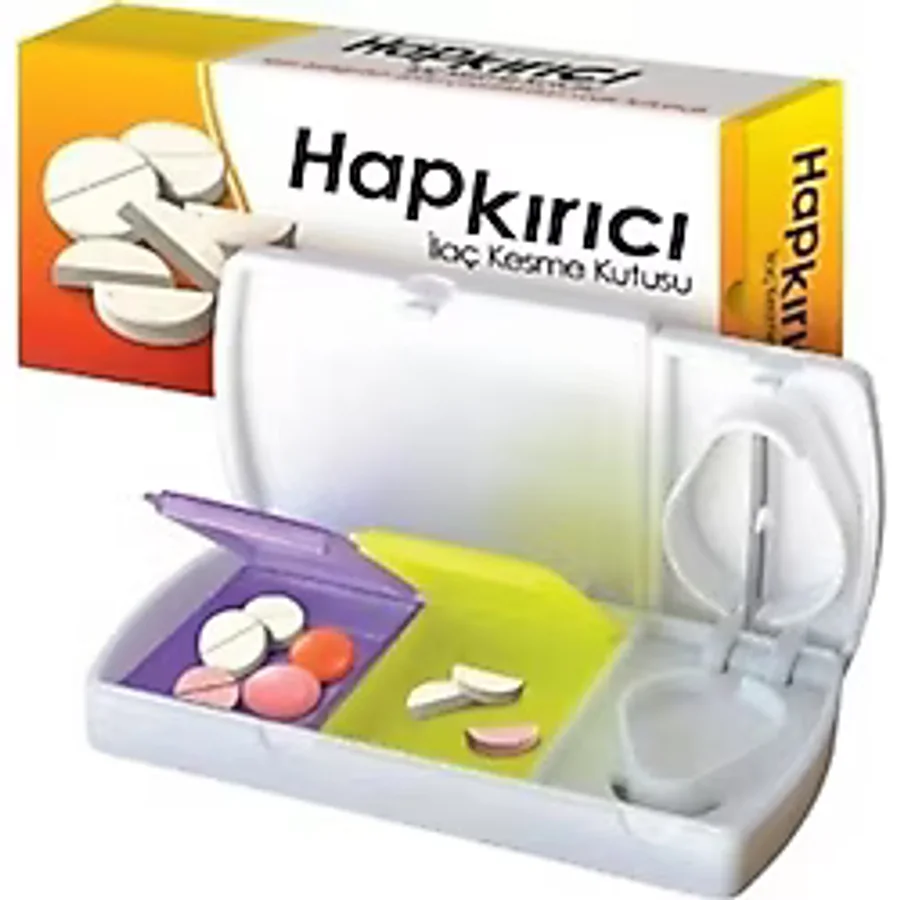 Hapix İlaç Kesme Kutusu Pratik Kullanım İçin Tasarlanmış 10 cm Yükseklik 10 cm Derinlik