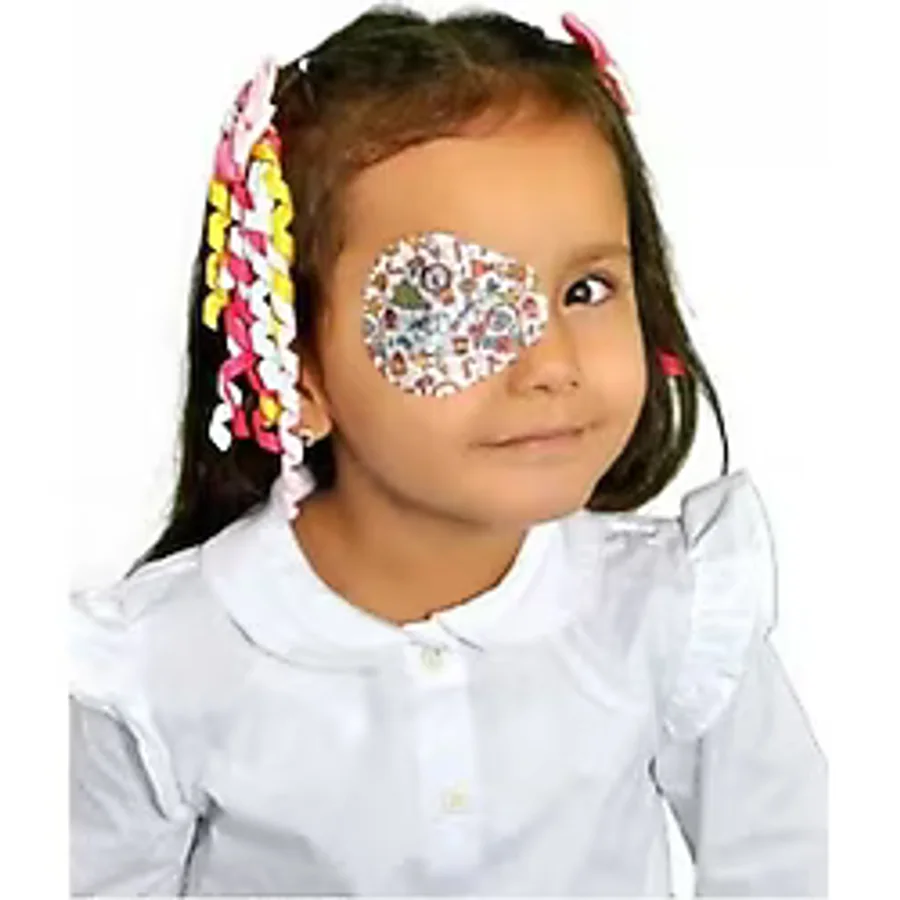 Happy Eyes Çocuk Göz Kapama Bandı 100'Lük Kutu Göz Pedi Happy Eyes.