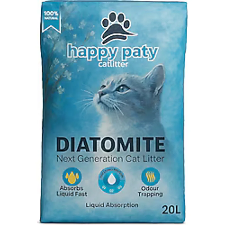 Happy Paty Diatomit Kedi Kumu 20 lt