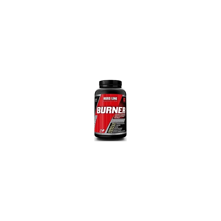 Hardline Burner Termojenik Yağ Yakıcı Takviye - 120 Kapsül, Garcinia, Guarana ve Yeşil Çay Ekstraktı İçeren, Türkiye Menşeli