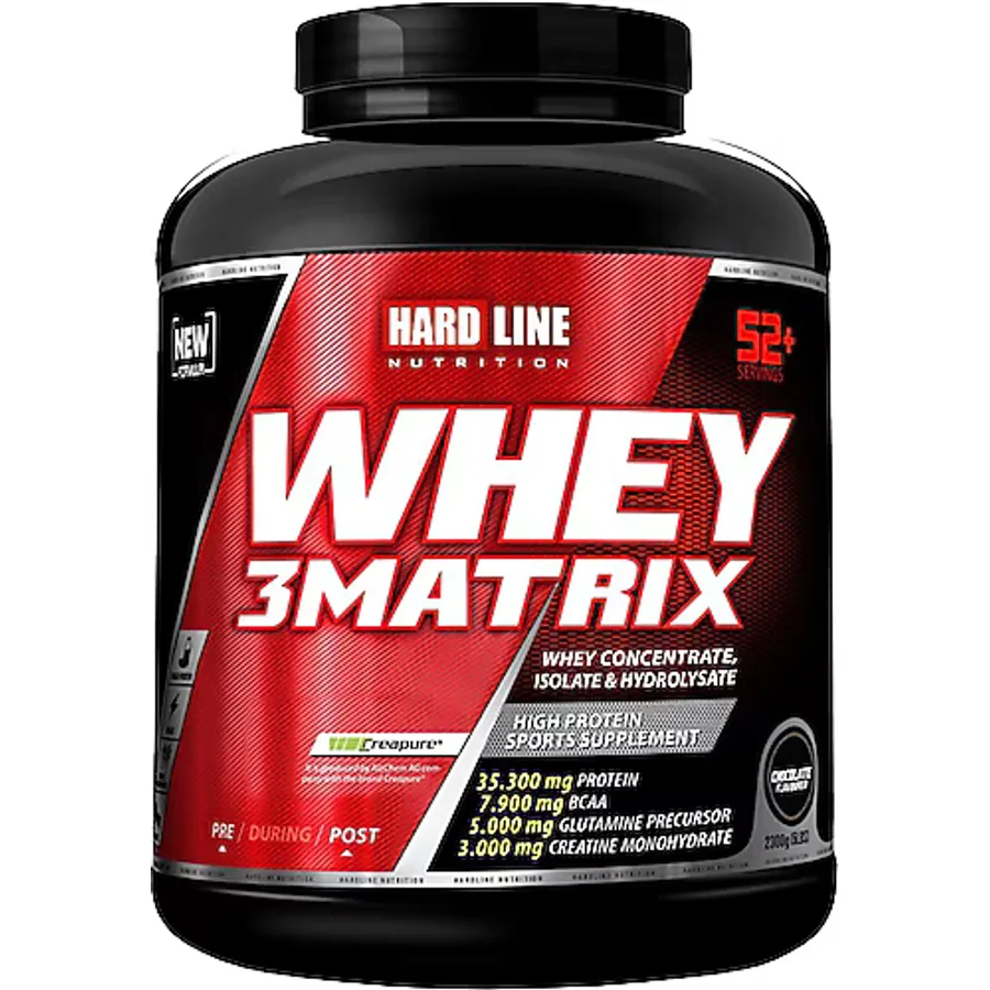 Hardline Nutrition 3 Matrix 2300 gr Çikolata Aromalı Whey Protein Tozu