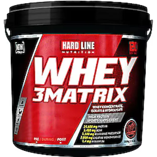 Hardline Nutrition 3 Matrix 3600 gr Whey Protein Tozu
