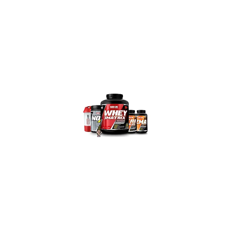 Hardline Nutrition Hardline Whey 3 Matrix 2300 gr Çilek Aromalı Nox 2 Tribulus ZMA Kombinasyonu