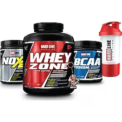 Hardline Nutrition Hardline Whey Zone 2300 gr + Bcaa Fusion + Nox 2 Kombinasyonu - Çilek