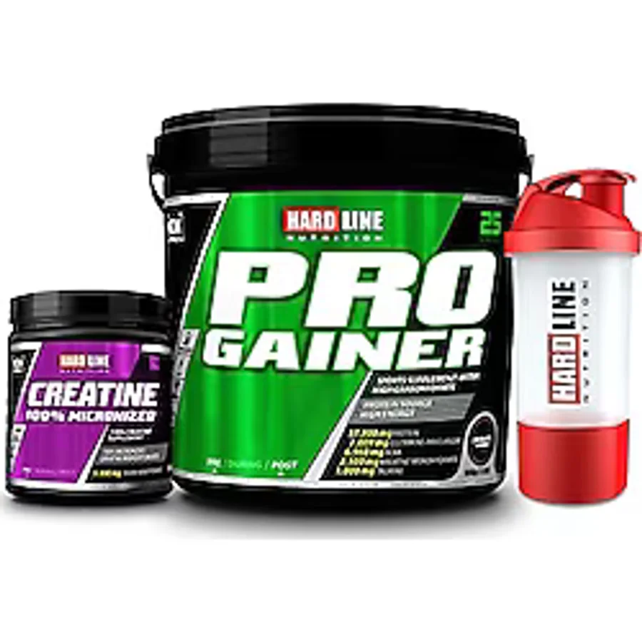 Hardline Progainer Çikolata 5000 Gr +kreatin%100 Mikronize 300 Gr + Shaker