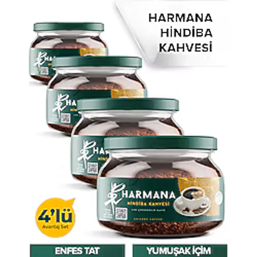 HARMANA 4 Adet Hindiba kahvesi 4x150 gr