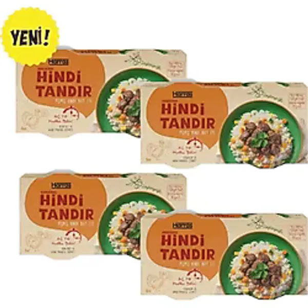 Harras Hindi Tandır Konserve Yüksek Protein Keto Şekersiz Pratik Diyet Hazır Yemek 4 Adet 2'Li Paket