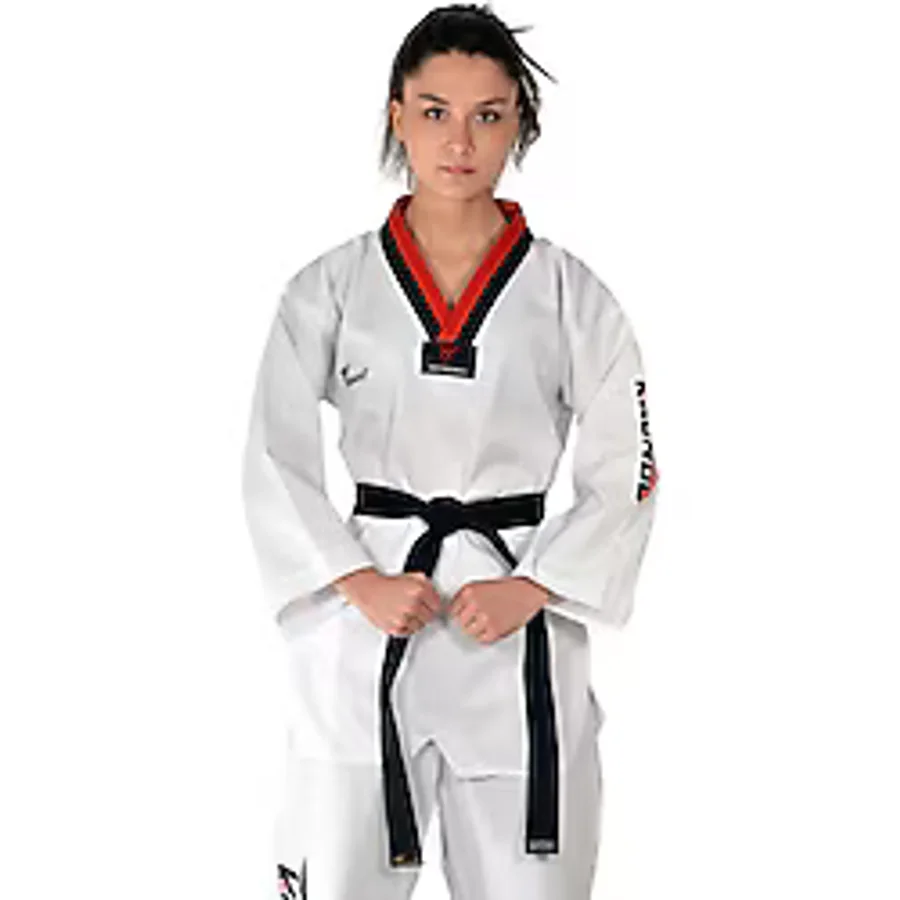 Haşado Pum Yaka Taekwondo Elbisesi Beyaz