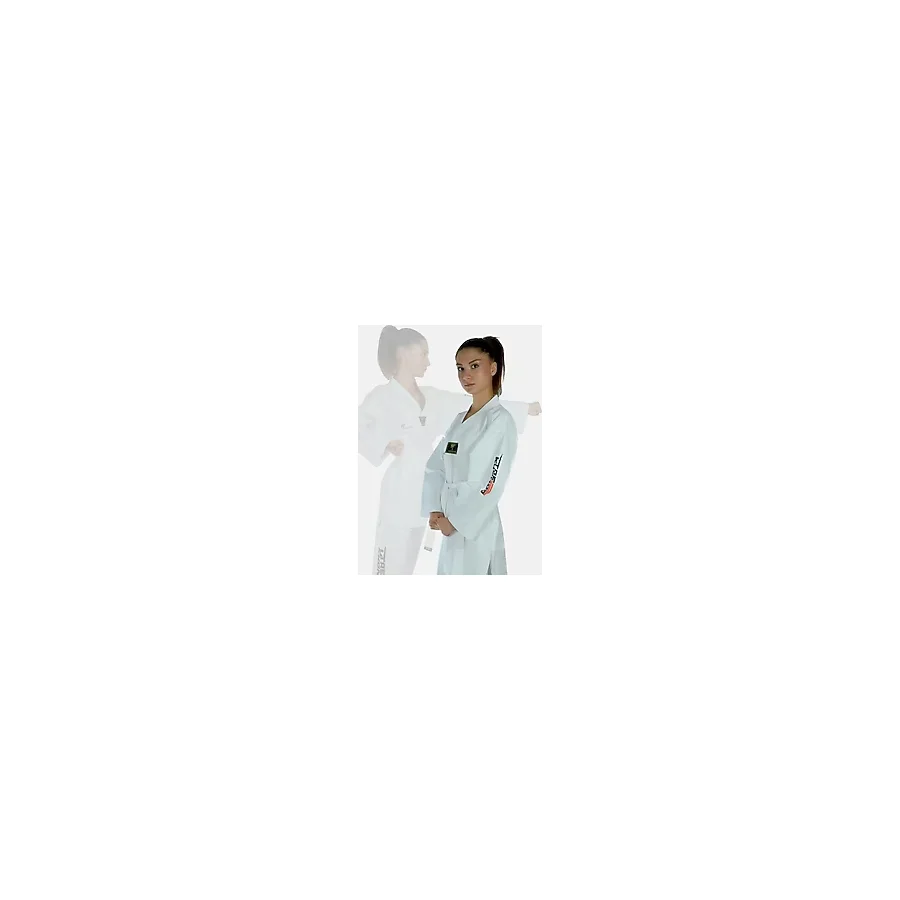 Haşado Taekwondo/tekvando Acemi Elbise Kıyafeti Dobok Beyaz Yaka - 90 cm