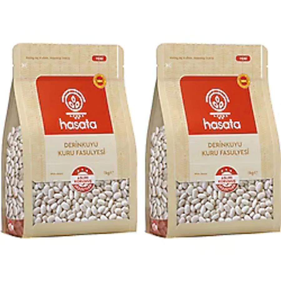 Hasata Derinkuyu Kuru Fasulye 1000 gr x 2 Adet - 1 kg