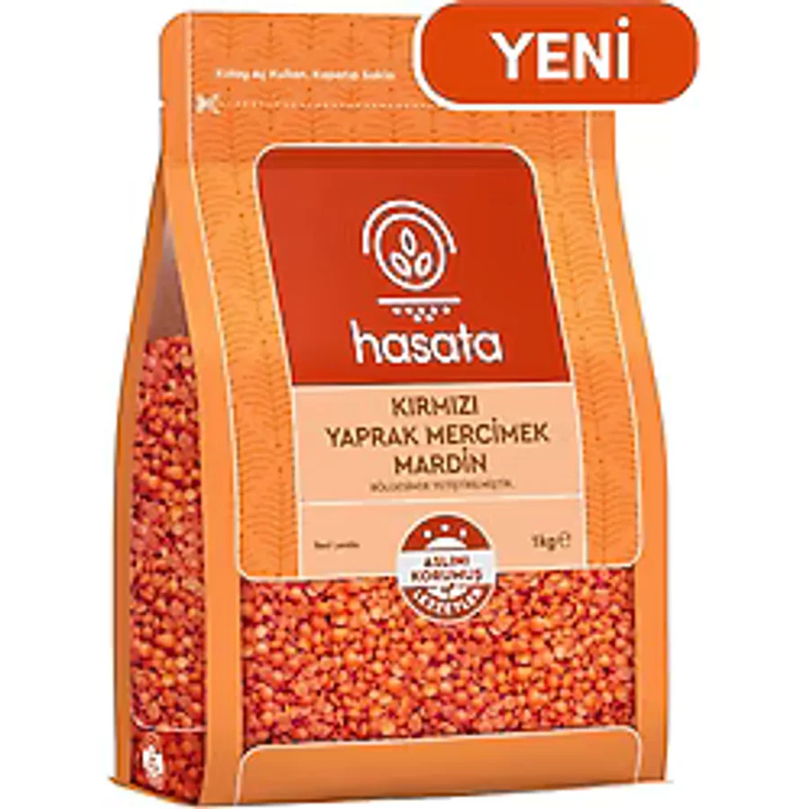 Hasata Mardin Kırmızı Mercimek 1 kg 12'li