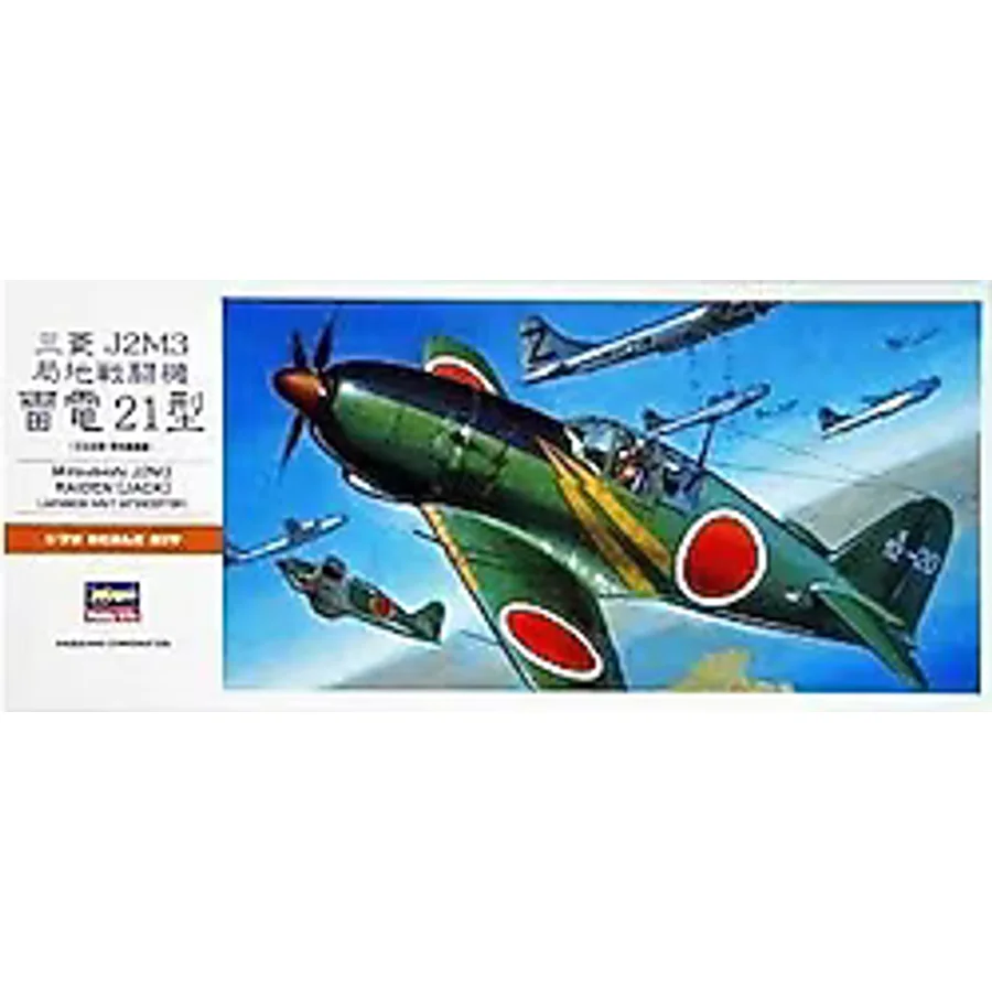 Hasegawa Mitsubishi J2M3 Raiden Jack Japanese 1:72 Savaş Uçağı Maket Kiti
