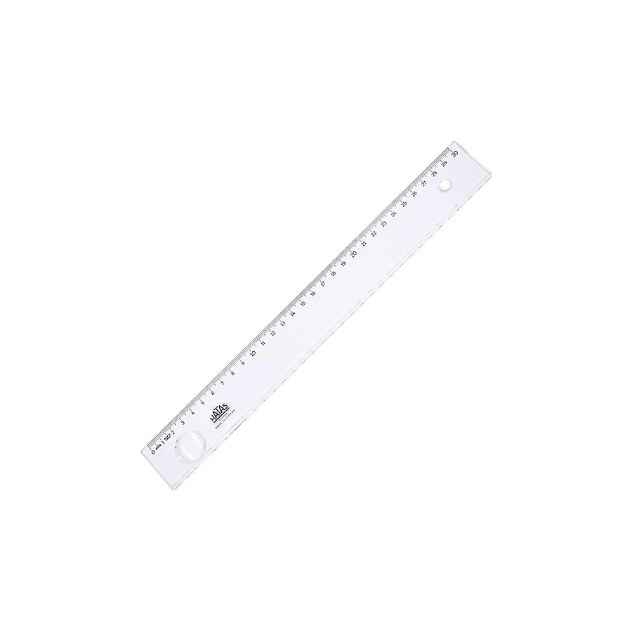 Hatas 0161 30 cm Mercekli Plastik Cetvel