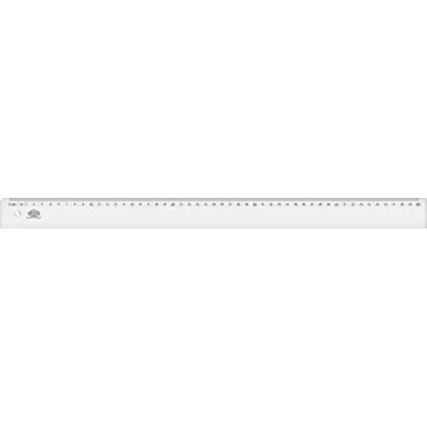 Hatas 50 cm Geniş Plastik Şeffaf Cetvel 0170