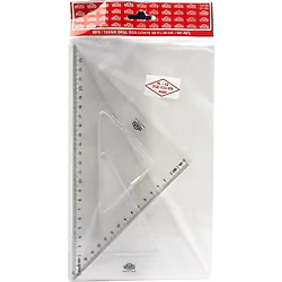 HATAS Gönye Seti Eco 26 Cm 60- 45 Derece 0806