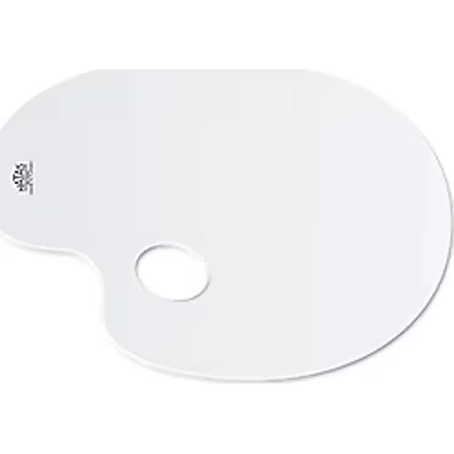 Hatas Plastik Beyaz Oval Palet 20x30cm