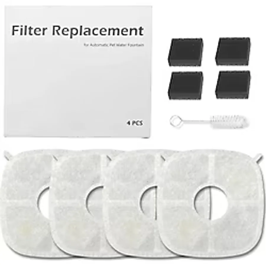 Haustier WF013 Otomatik Seramik Kedi Su Sebili İçin Filtre Seti (4 Adet)