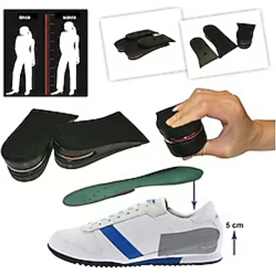 Hava Yastıklı Boy Uzatıcı Yarım Boy Tabanlık (7 cm Daha Fazla Boy Uzunluğu)